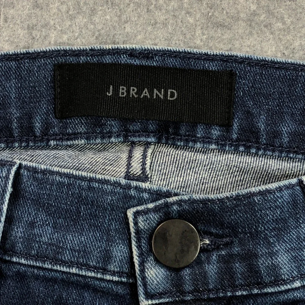 J Brand Mens Kane Slim Straight Jeans 31 Dark Blue Truncus Stretch Made in USA